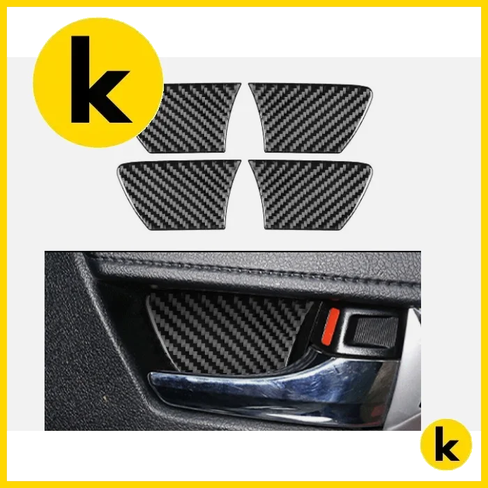 Toyota Hilux 15 - 21 Carbon Fibre Door Handle Bowl Trims