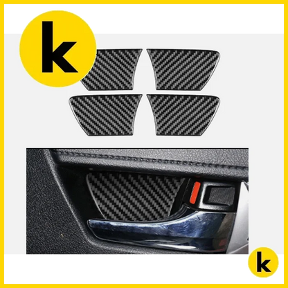 Toyota Hilux 15 - 21 Carbon Fibre Door Handle Bowl Trims