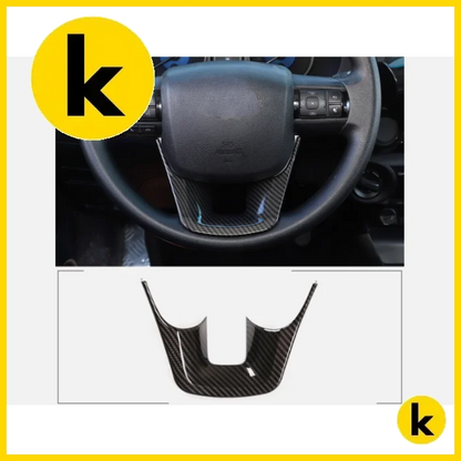 Toyota Hilux 15 - 21 Carbon Fibre Steering Wheel Trim