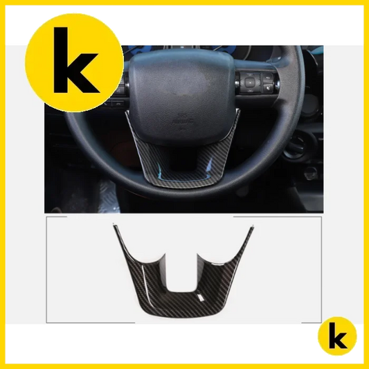 Toyota Hilux 15 - 21 Carbon Fibre Steering Wheel Trim