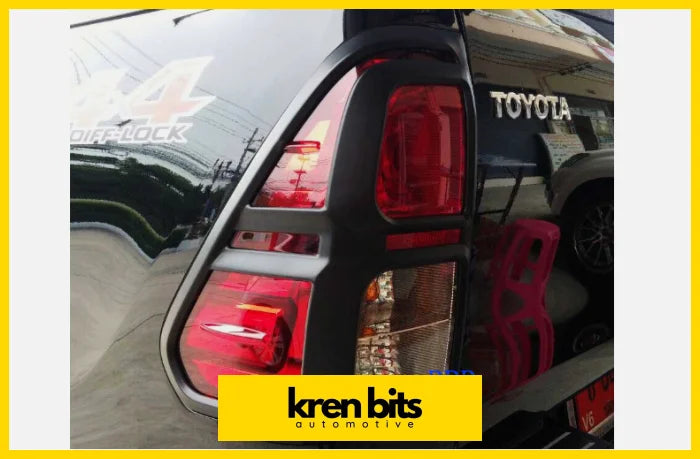 Toyota Hilux 15-Now Matte Black Tail Light Cover Kren Bits