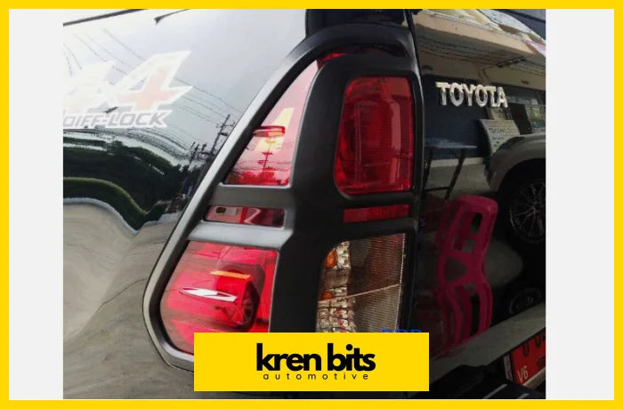 Toyota Hilux 15 - Now Matte Black Tail Light Cover