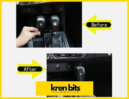 Toyota Hilux 16-22 Carbon Fibre Gear Knob Cover Kren Bits
