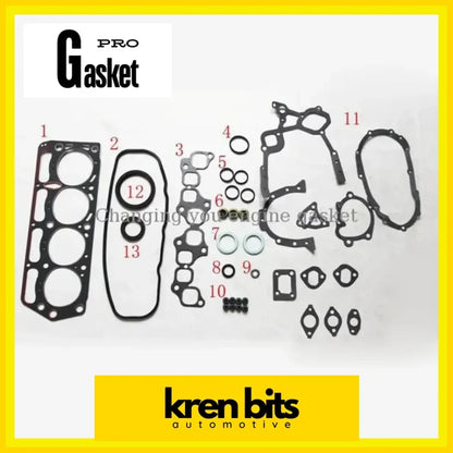 TOYOTA HILUX II CRESSIDA LITEACE 2.0 LITEACE 1.8 2Y 3Y Engine Kits set Engine Gasket 04111-73029 50098600 Kren Bits