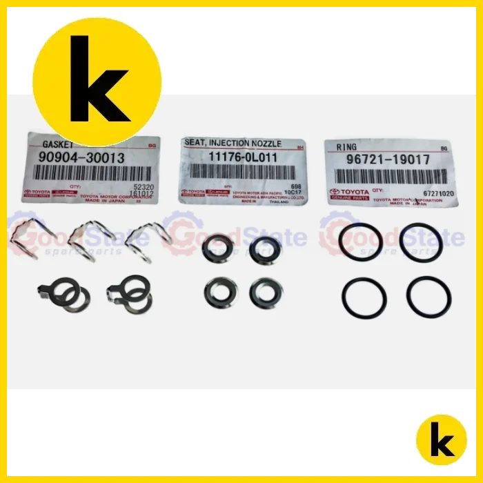 Toyota Hilux KUN26 05-19 Injector Washer Seal Kit Kren Bits