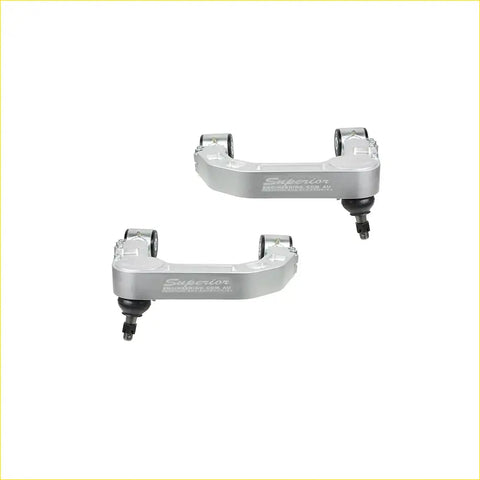 Silver aluminum superior control arm assemblies with black rubber bushings for toyota hilux n80 front lift