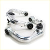 Shiny chrome aluminum control arms with black rubber bushings and bolts for toyota hilux n80 dobinsons lift kit 3 inch