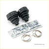 Black rubber cv joint boots with ribbed accordion design for toyota hilux n80 dobinsons ims monotube lift kit 3 back side