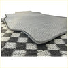 Gray textured car floor mat for toyota jzx100 jzx90 chaser with stitched edges and dotted rubber backing visible