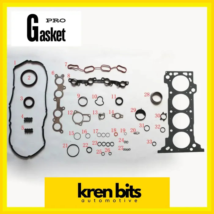 For Toyota Kijang Innova (_Tgn4_ _Kun4_) 2.0 1Trfe Engine Rebuilding Kits Parts Full Set Gasket