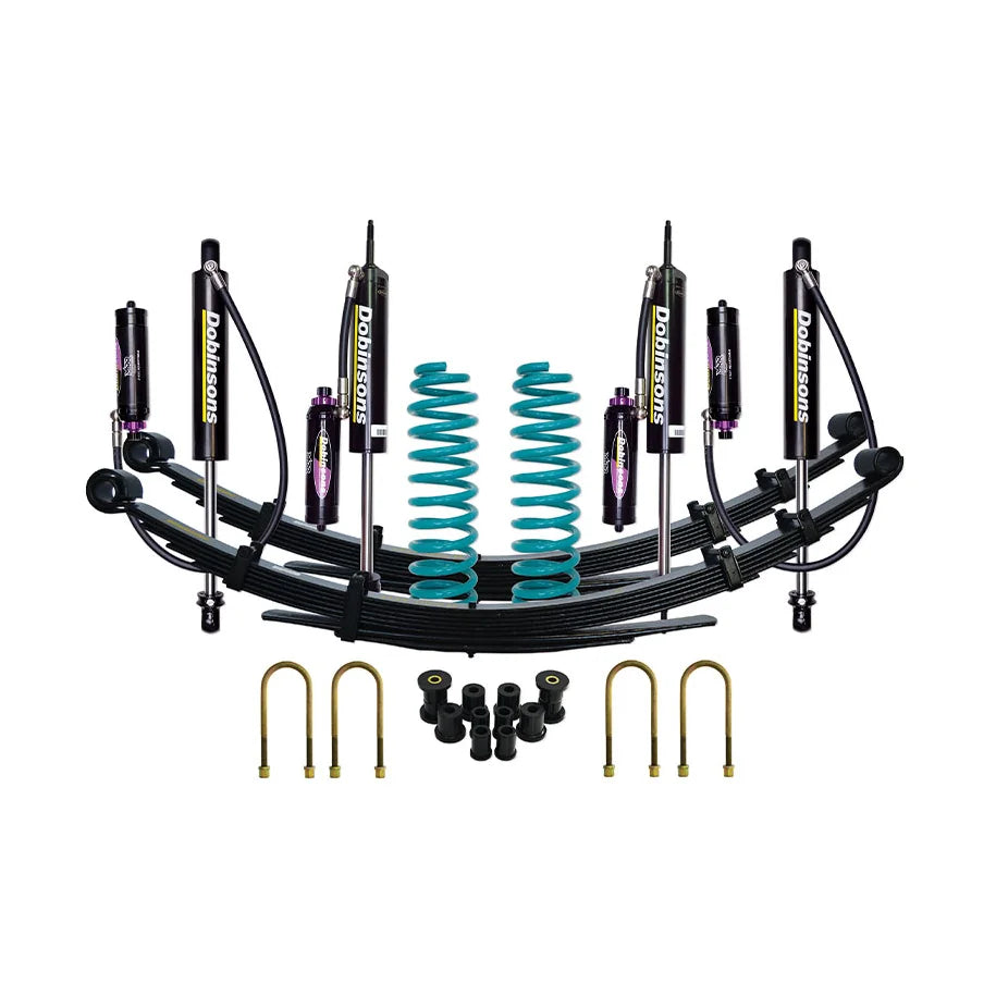 Toyota Landcruiser 78 / 79 Series (09/1999 on) - Dobinsons Monotube Remote Reservoir 3-way Adjustable (MRA) Lift Kit 3"
