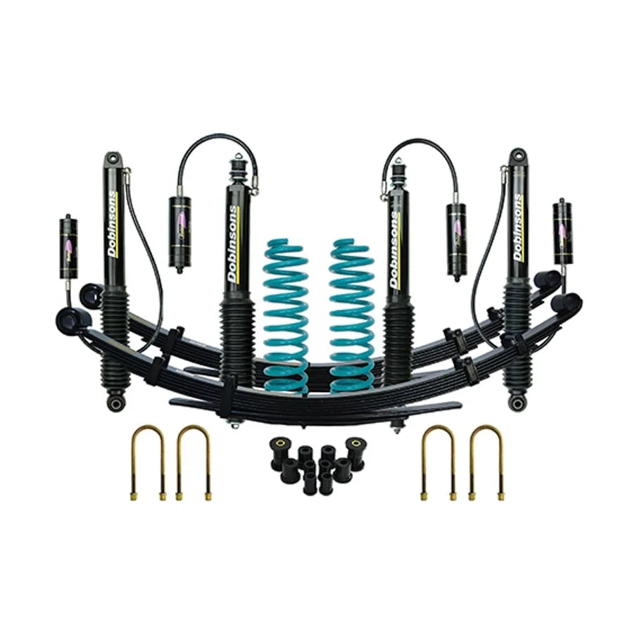 Toyota Landcruiser 78 Series (09/1999 on) - Dobinsons Monotube Remote Reservoir nonadjustable (MRR) Lift Kit