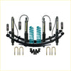 Black and teal Dobinsons monotube remote suspension kit for Toyota Landcruiser 78 Series with coil springs and shock absorbers