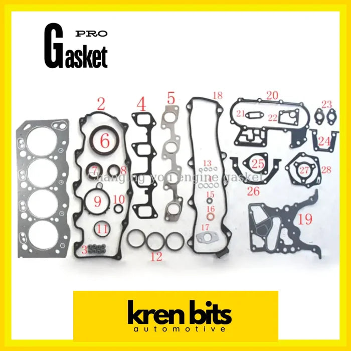 TOYOTA LCRUISER HIACE III HILUX II 2.7 3L Engine Kits Engine Gasket 04111-54095 Kren Bits