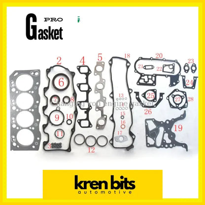 TOYOTA LCRUISER HIACE III HILUX II 2.7 3L Engine Kits Engine Gasket 04111-54095 Kren Bits