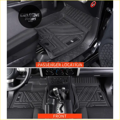 TPE Waterproof Floor Mats for Toyota FJ Cruiser (2007-2022) - Left 3pcs - Interior Accessories