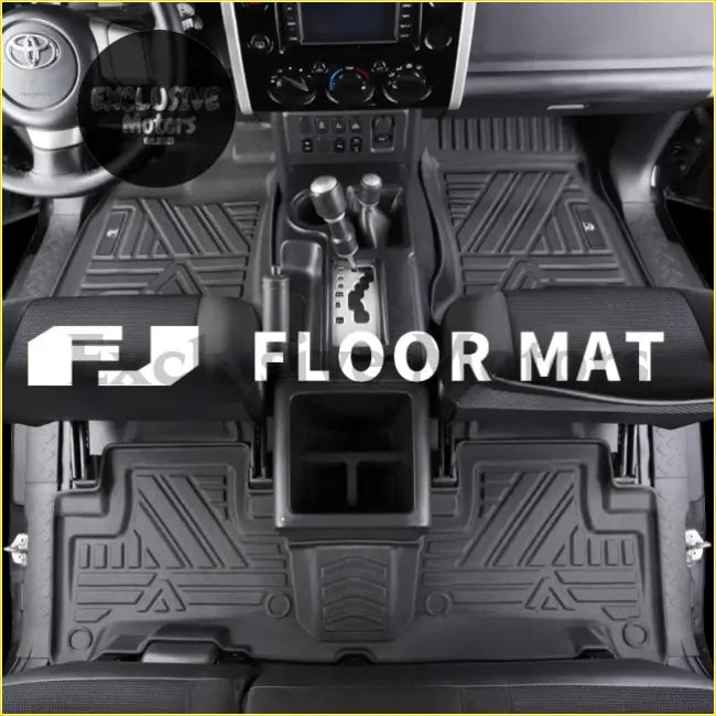 TPE Waterproof Floor Mats for Toyota FJ Cruiser (2007-2022) - Left 3pcs - Interior Accessories