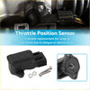 Black plastic throttle position sensor with molded housing and connector plus screws for ford falcon fairlane ltd ba bf fg