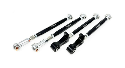 Torque Solution Torque 04-07 Subaru Impreza WRX STI Rear Lateral Link Camber / Toe Arms - Black (Set of 4)