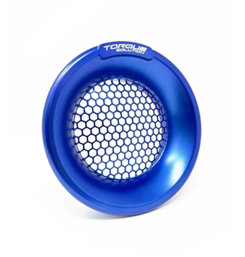 Torque Solution Torque Solution Billet Turbo Velocity Stack Shield For 4in Inlet - Blue