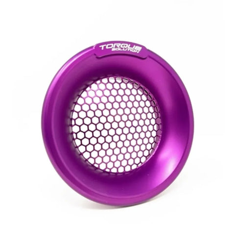 Torque Solution Torque Solution Billet Turbo Velocity Stack Shield For 4in Inlet - Purple