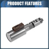 Silver metallic transmission control solenoid valve body with brown plastic connector for toyota tundra back side