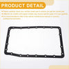 Black rubber transmission filter oil pan gasket with circular mounting holes for toyota 4runner 2003-2024