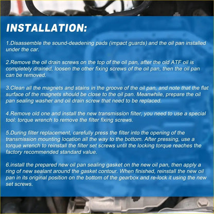 Transmission Fluid Filter Oil Pan for Toyota 4Runner (2010-2023) - Drivetrain