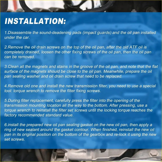 Transmission Fluid Filter Oil Pan for Toyota 4Runner (2010-2023) - Drivetrain