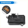 Black plastic transmission fluid filter oil pan with integrated mounting tabs and threaded opening for toyota noah 2.0l