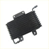 Black metal transmission oil cooler with ribbed fins and mounting brackets suitable for mitsubishi pajero v73 v75