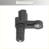 Black plastic transmission speed sensor with metallic bore and threaded end for toyota 4runner 1996-2006 durable design