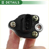 Black plastic transmission speed sensor for Toyota RAV4 2.0 1996-2000 with three gold screws and metallic fitting