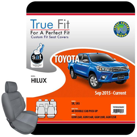 True Fit Tailored Seat Covers Fits Toyota Hilux GUN/GGN