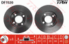 TRW Brake Rotor Pair 256mm Front DF1530S