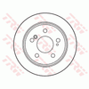 TRW Brake Rotor Pair 258mm Rear DF1583S