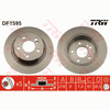 TRW Brake Rotor Pair 278mm Rear DF1595S