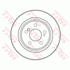 TRW Brake Rotor Pair 278mm Rear DF1595S