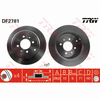 TRW Brake Rotor Pair 290.5mm Rear DF2781S