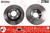 TRW Brake Rotor Pair 269mm Rear DF4352S