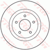 TRW Brake Rotor Front DF4964S