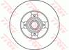 TRW Brake Rotor 268mm Rear DF6128BS