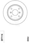 TRW Brake Rotor 259.8mm Rear DF7116S