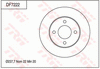 TRW Brake Rotor 237.7mm Front DF7222S