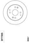 TRW Brake Rotor 259.7mm Rear DF7789S