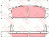 TRW Dtec Brake Pad Set Rear GDB990DT
