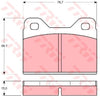 TRW Cotec Brake Pad Set GDB112