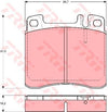 TRW Cotec Brake Pad Set Front GDB1122