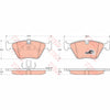 TRW Cotec Brake Pad Set Front GDB1264