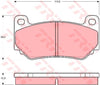 TRW Cotec Brake Pad Set Front GDB1568